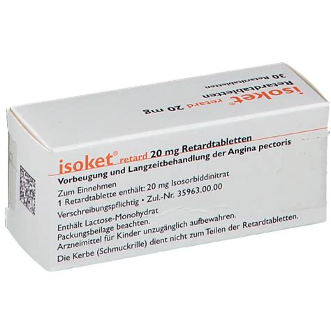 Isoket® Retard 20 Mg 30 St Mit Dem E Rezept Kaufen Shop Apotheke
