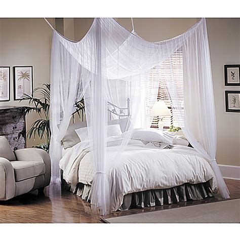 Canopy beds are more expensive than standard designs. Majesty White Large Bed Canopy - Bed Bath & Beyond