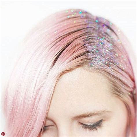 glitter roots like it or leave it glitter roots hair hair makeup pink hair