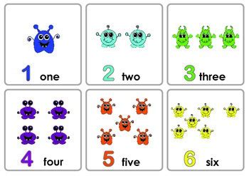 FREE Flash Cards: Monster Basic Concepts: Colours Shapes Numbers by
