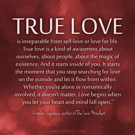 True Love Is Inseparable From Self Love Or Love For Life True Love Is