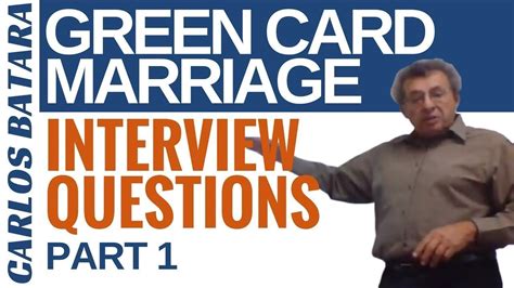 Here is 55 sample marriage interview questions if you're applying for a marriage green card, you should know that you may be required to attend a marriage interview. Your Green Card Marriage Interview: 12 Questions You Must Know (Part 1) - YouTube