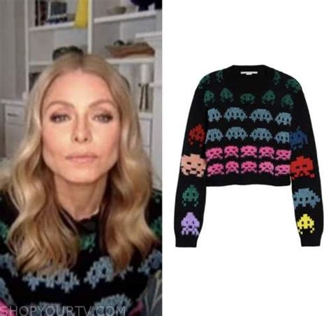Live With Kelly And Ryan January 2022 Kelly Ripas Black Multicolor