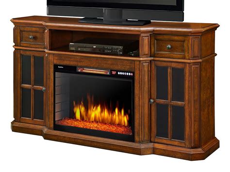 Sinclair Electric Fireplace Tv Stand In Aged Cherry In 2021 Fireplace