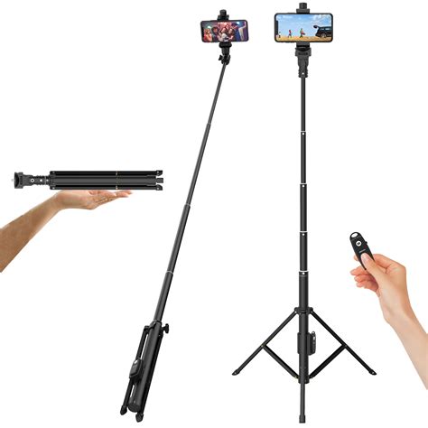 Selfie Stick Tripod For Phone Or Camera With Rechargeable Bluetooth