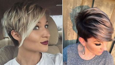 54+ idea short haircut view from the back. Pixie haircut for short hair 2019 - 2020: front and back ...