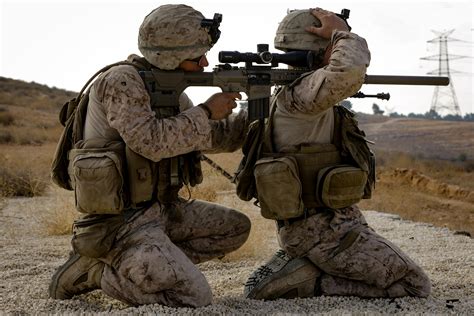 Undisclosed Location Southwest Asia Us Marine Corps Scout Snipers