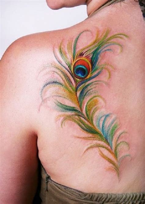 64 Classy Feather Tattoos For Back Tattoo Designs
