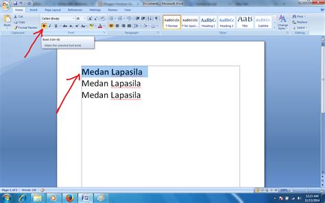 Panduan Sederhana Microsoft Office Cara Menebalkan Memiringkan