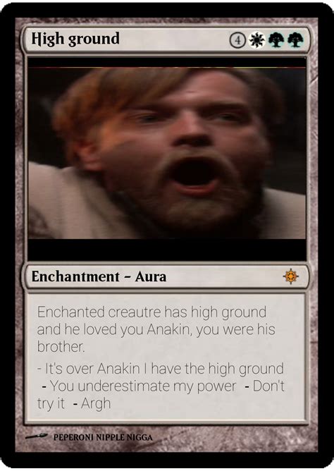 When the ikoria set was first revealed, it was clearly inspired by monster and kaiju movies of all kinds, but to the. I saw someone else do the MTG card meme so I decided to upload mine : PrequelMemes