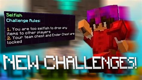 New Bedwars Challenges Hypixel Youtube