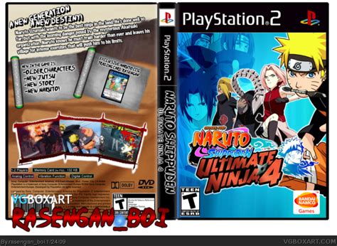 Ultimate Ninja 4 Naruto Shippuden Playstation 2 Box Art Cover By Rasenganboi