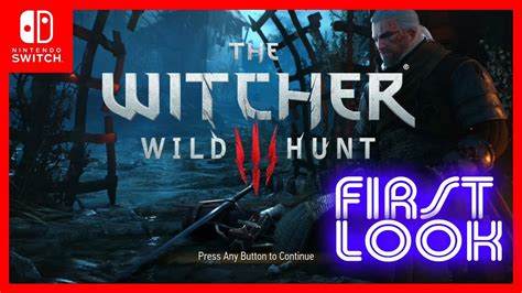 The Witcher 3 Wild Hunt Switch Docked Mode First Look Youtube