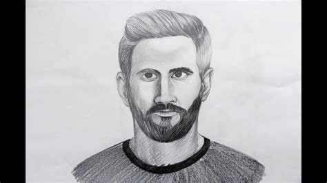 How To Draw Lionel Messi Step By Step Easy Youtube