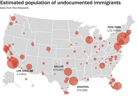 where america s undocumented immigrant population lives the washington post