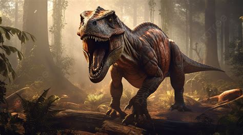 Fondo El Trex Está Caminando Por El Bosque En Esta Captura De Pantalla