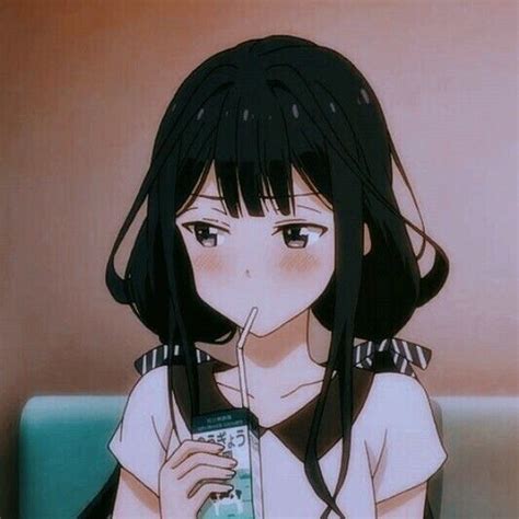 Anime Girl Long Black Hair Aesthetic