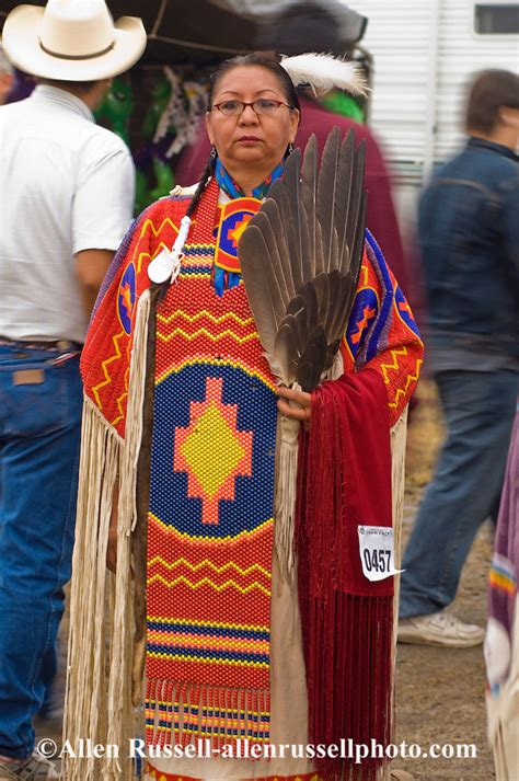 Elder Crow Traditional Dancer At Crow Fair Powwow In Montana Allen