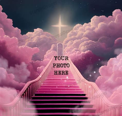 Pink Heaven Background Png Memorial Background Stairs To Heaven Heaven