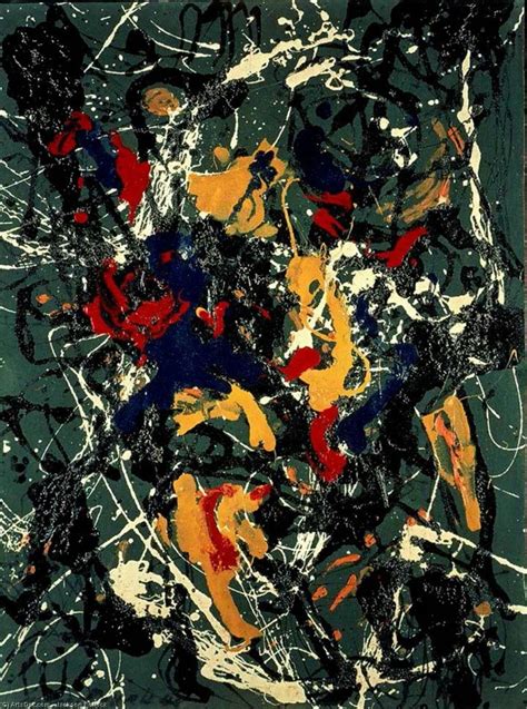 Jackson Pollock B 1912 D 1956 American Number 3 Enamel Oil