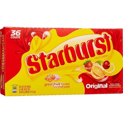 Buy Starburst Original Chewy Candy Full Size Bulk Pack 207 Oz 36 Ct