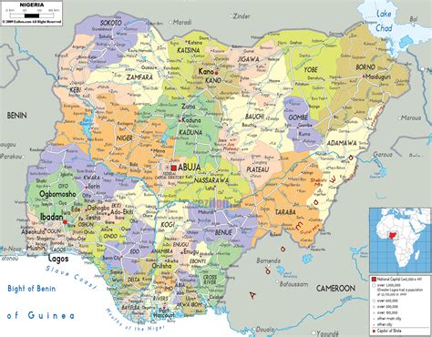 Political Map Of Nigerian 