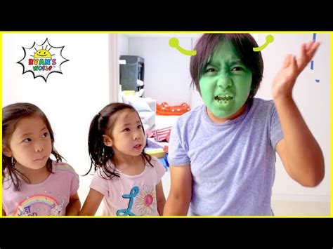 Ryan Becomes A Monster Pretend Play With Emma And Kate Videos For Kids