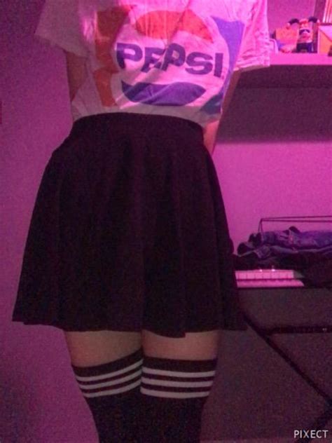 First Skirt And Thigh Highs R Fembabe