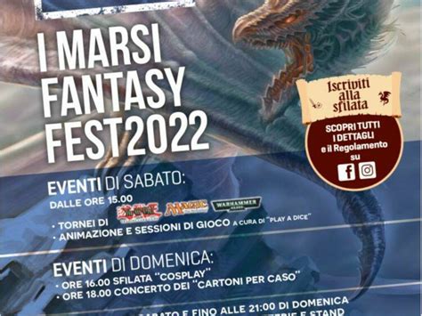 I Marsi Fantasy Fest La Quinta Edizione Il Capoluogo