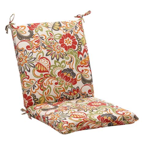 Pillow Perfect Outdoor Floral Chair Cushion 365 X 18 X 3 In