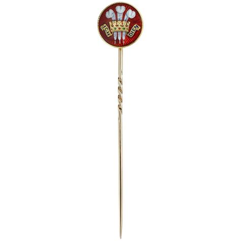 Late Victorian Prince Of Wales Stick Pin At 1stdibs