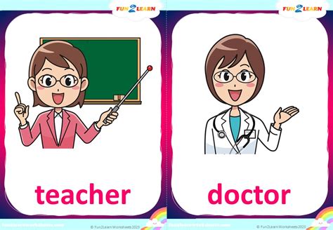 Jobs Song Fun Kids English Flashcards Fun2learn