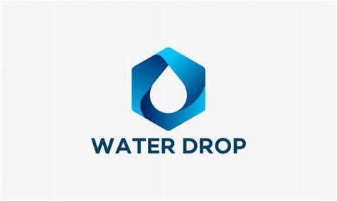 3d Design Water Drop Logo Template Illustration In 2020 Water Drop