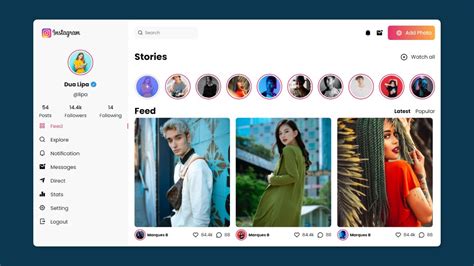 How To Make A Website Like Instagram Using Html Css Instagram