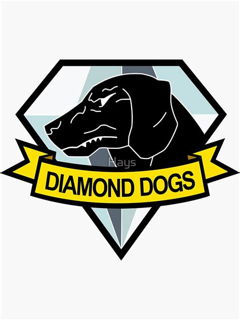 Metal Gear Solid Diamond Dogs Sticker For Sale By Hays Redbubble