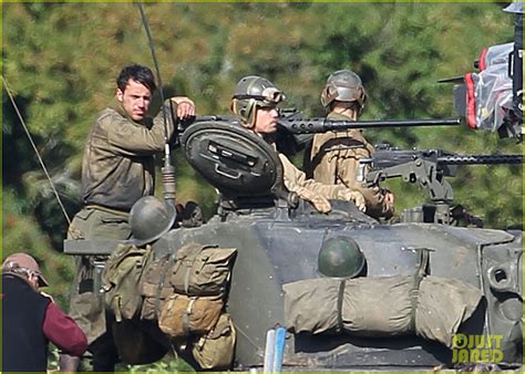 Time for me to get a netflix account i guess. Brad Pitt & Shia LaBeouf Continue Filming 'Fury' Tank ...