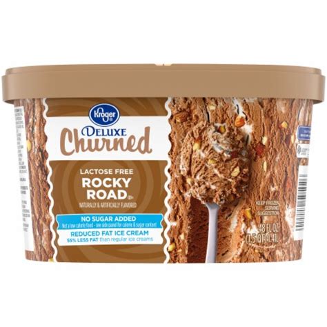 Kroger Deluxe Churned No Sugar Added Reduced Fat Lactose Free Rocky
