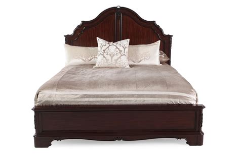 Traditional Arched Panel Bed In Dark Cherry Mathis Brothers Furniture