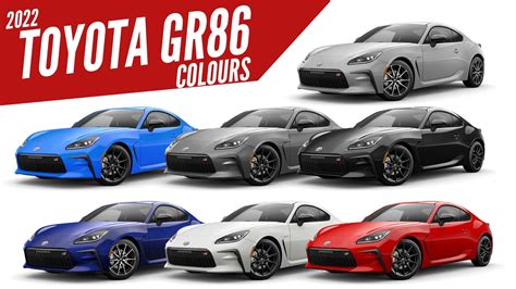 2022 Toyota Gr86 All Color Options Images Autobics