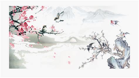 Wallpaper Chinese Painting Chinoiserie Ink Shan Shui Desktop