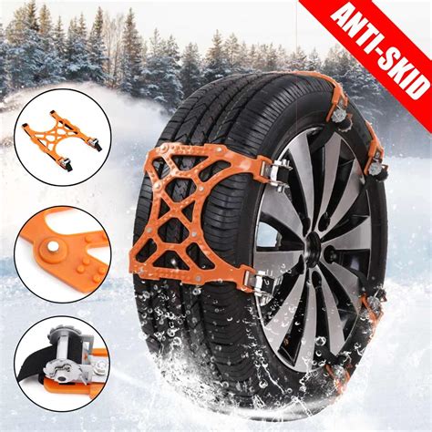 Car Tire Anti Slip Snow Chains Universal Cars Trucks Wheels Tyre
