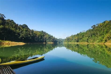 Beautiful Scenery At Royal Belum Tropical Forest In Malaysia Stock