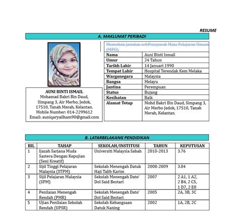 Bahasa melayu, bahasa inggeris dan bahasa arab penguasaan asas : Contoh Resume format Word Download Edit 100 Contoh Resume ...