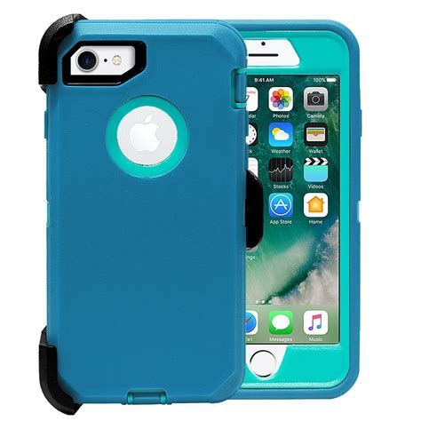 Iphone 8 7 Case [full Body] [heavy Duty Protection] Shock Reduction Bumper Case With Screen