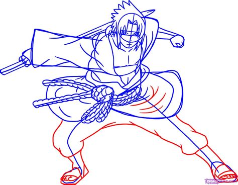 How To Draw Sasuke Shippuden Step By Step Naruto Characters Anime Draw Japanese Anime Draw