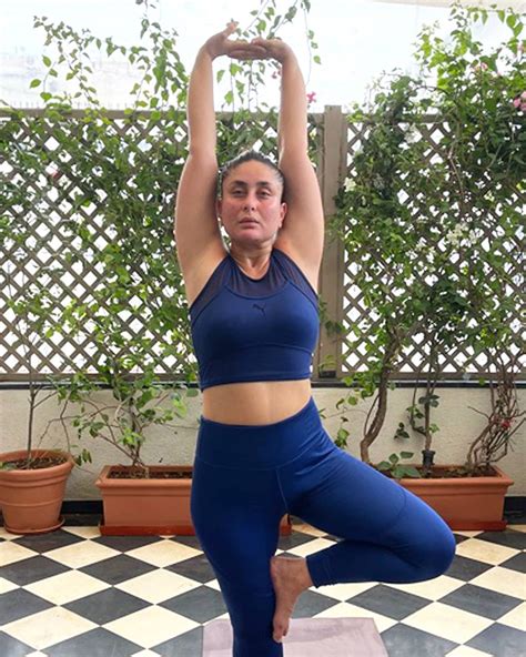 Kareena Kapoor Khans Rs 4820 Puma Two Piece Crop Top And Leggings Set Is Perfect For A Yoga Workout