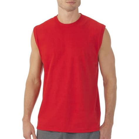 Fruit Of The Loom Mens Muscle T Shirt With Rib Trim