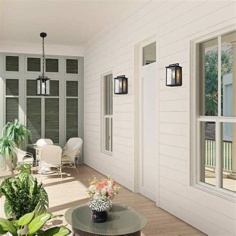 I'm having trouble deciding between the classic white exterior with black exterior windows and roofing or maybe going with a less dramatic contrast in something like cream exterior with bronze windows and a dark brown roof. Smeike Outdoor Wall Mount Light, Wall Sconce/Lanterns ...