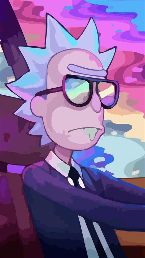 Here Is A Nice Trippy Rick Wallpaper For Mobile Phones Enjoy