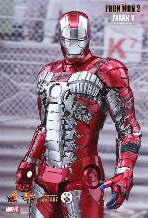 Iron man mark 41 bones helmet. Hot Toys Diecast Iron Man Mark V (MMS400D18) from Iron Man 2